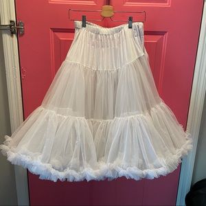 White Full Petticoat